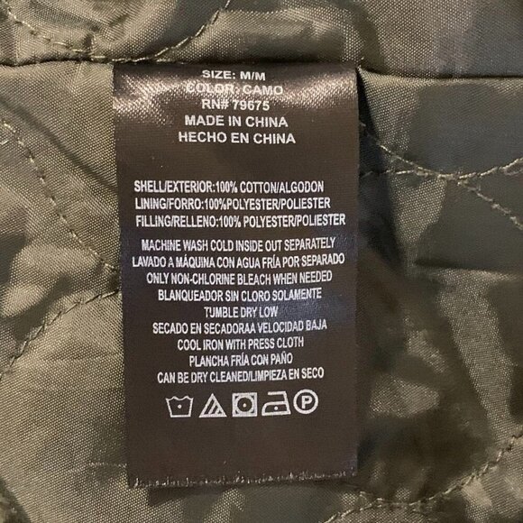 Lucky Brand Women's Camouflage‎ ZIp Snap Military Hooded Utility Jacket Size M - Picture 8 of 12